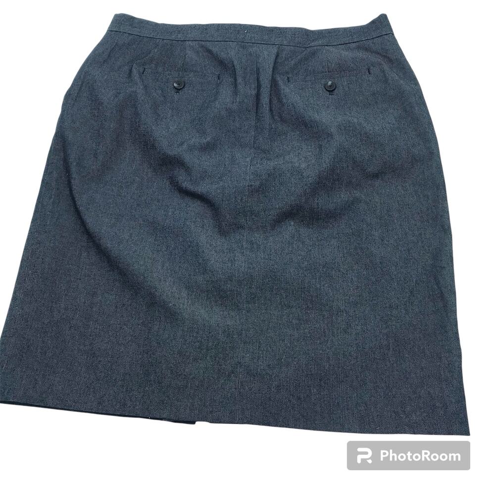 LIZ CLAIBORNE DENIM Dark Wash Pencil Skirt  | Size 14